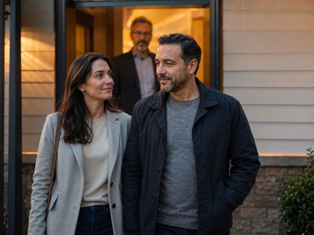A couple leaving the Equality Mental Health office in Bergen County, NJ after a session